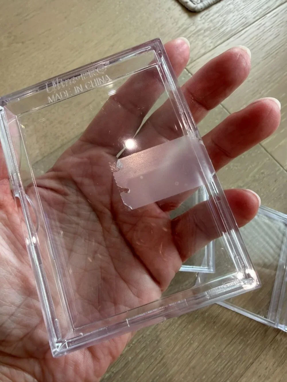Lot of 6 Ultra-PRO Clear Plastic Hard Trading Card Storage Cases 2-Piece Boxes